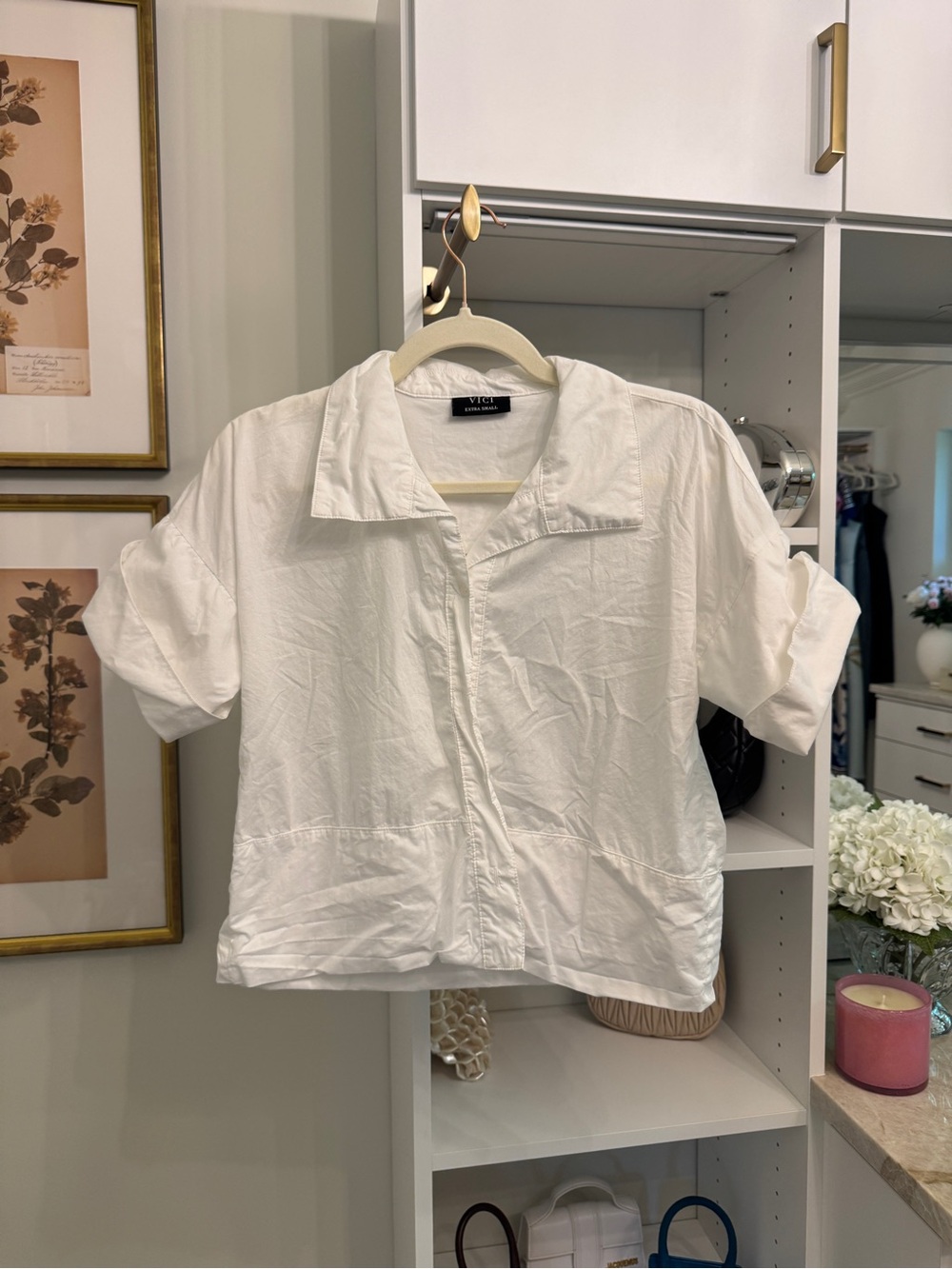 Vici White Button-Front Shirt